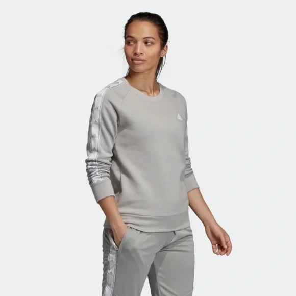 Adidas women's tiro tape crewneck sweatshir new arrivals